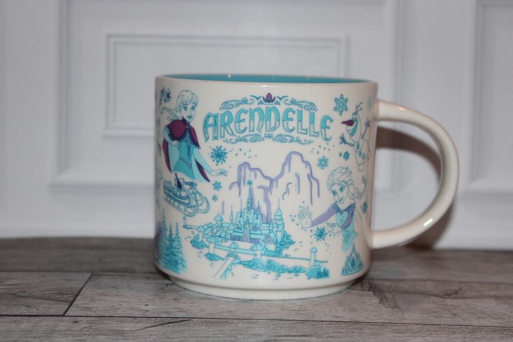 Starbucks Disney Frozen Arendelle Been There Series 14 oz Mug Elsa Anna Olaf EUC